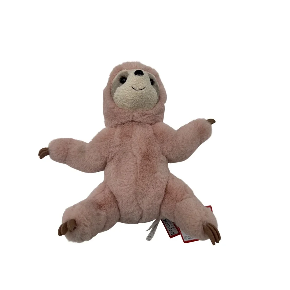 Douglas Cuddle Toy Sloth Plush Stuffed Animal Pink Soft Toy 10 inch